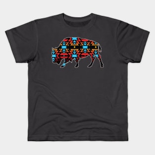 Bison Pattern - 7 Kids T-Shirt